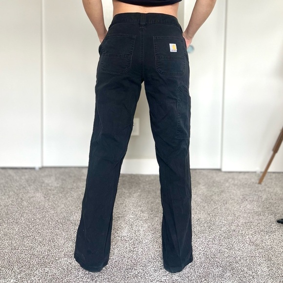 Carhartt Rugged Flex Relaxed Fit Canvas Work Pants - Black - Men’s Size 30x32 - Picture 2 of 16